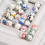 Ceramic flower beads round 8mm 10mm 12mm 10pcs 3