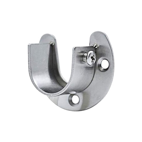 Closet Rod End Supports U-Shaped Flange 4PCS 25mm 1