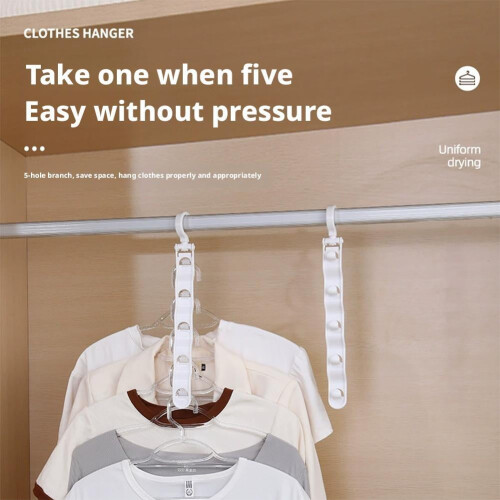 Space-Saving Clothes Hangers with5Hooks 1