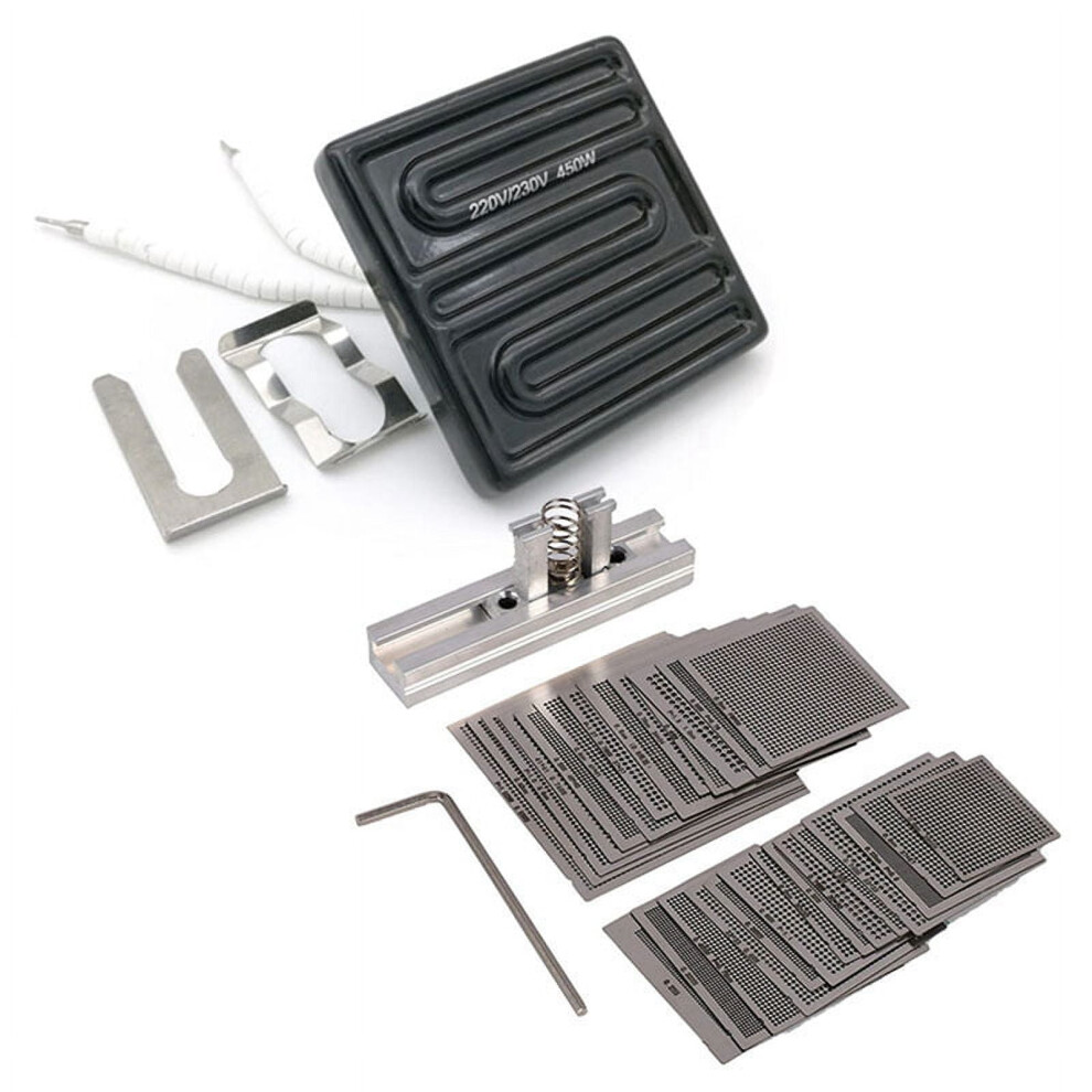 Ceramic Heater Plate and BGA Stencil Set with Solder Ball-image-OPC-PWDR8QP-NEW