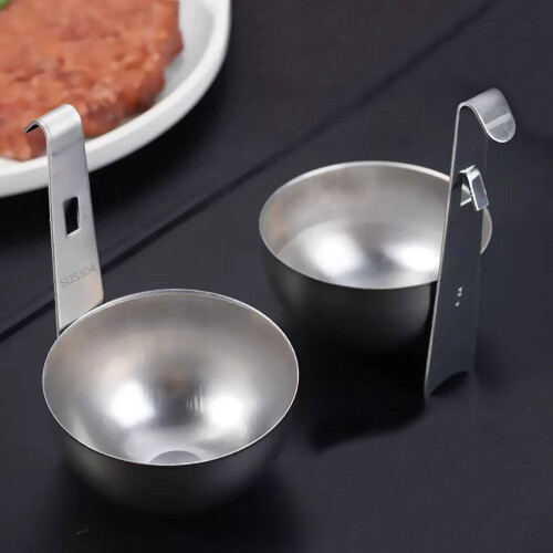 Egg boiler and steamer rack with spoon 1 set 2
