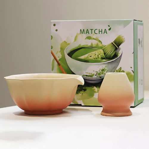 Matcha Set: Keramische Garde en Kom, 2-delig 1