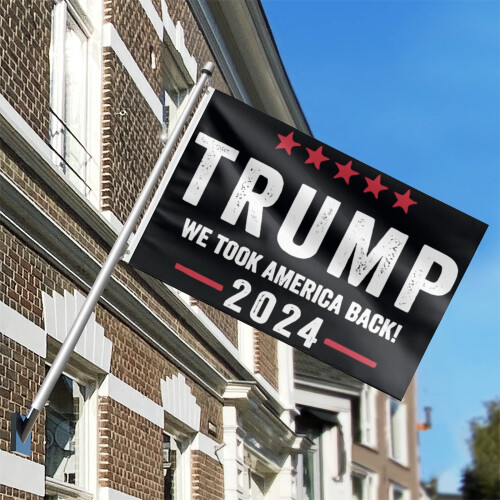 Trump 2024 Take America Back flag 4x6 ft double-sided 2
