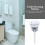 Toilet Flush Valve Single Button Electroplated 5