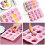 Silicone3D Flower Chocolate Molds Set5pcs12cavity 4