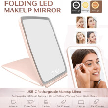 Rechargeable LED Travel Makeup Mirror Touch Light
