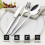 Stainless Steel Flatware Set for 4 People 24-Piece 5