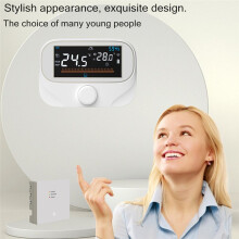 Termostato Inalámbrico para Hogar Inteligente Tuya WiFi, Batería RF, Calentador de Agua A Gas, Controlador de Temperatura Digital, Color