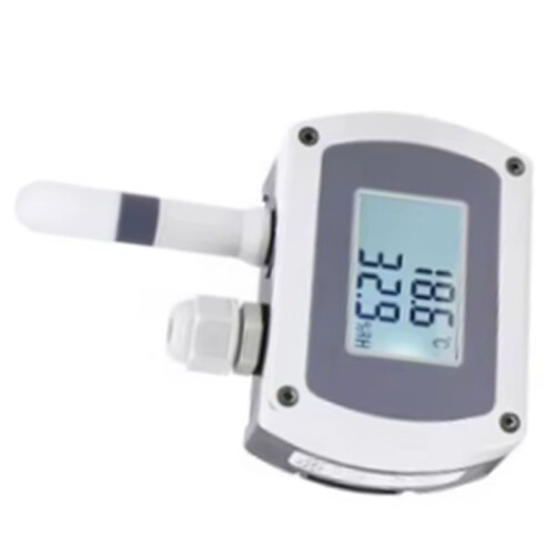RS485 Modbus Wall-Mounted Temperature and Humidity Transmitter Sensor with Display Track Installation