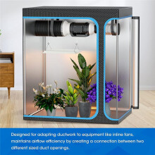 6 Till 4 Tums Kanalreducerare, Kanaladapter 6 Till 4 PVC-Reducerare, Kanalförstärkare/Reducerare för Grow Tent HVAC-Ventilationssystem