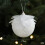 Christmas Foam Ball Ornaments White 3.5 Inch 3