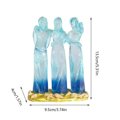 Tre søstre skulptur havglas venskabsgave 1 stk. 2