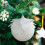 Christmas Foam Ball Ornaments White 3.5 Inch 4