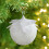 Christmas Foam Ball Ornaments White 3.5 Inch 5