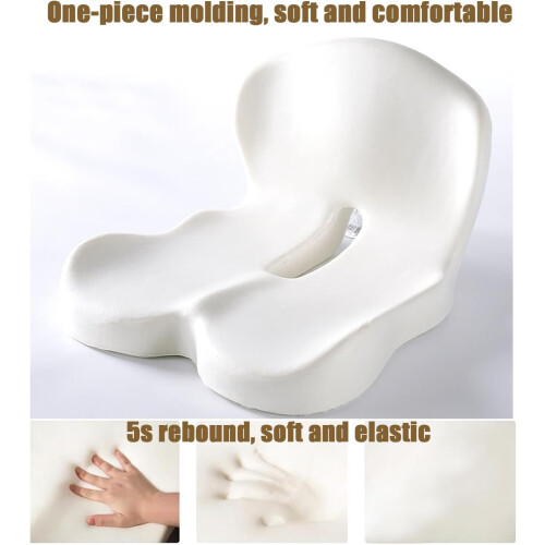 L-Shaped Memory Foam Seat Cushion with Lumbar Support 1