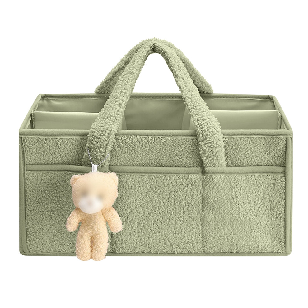 Cosmetic and Diaper Organizer Bag Portable Plush