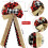 Christmas Tree Topper Bow Red Buffalo Plaid Large 2