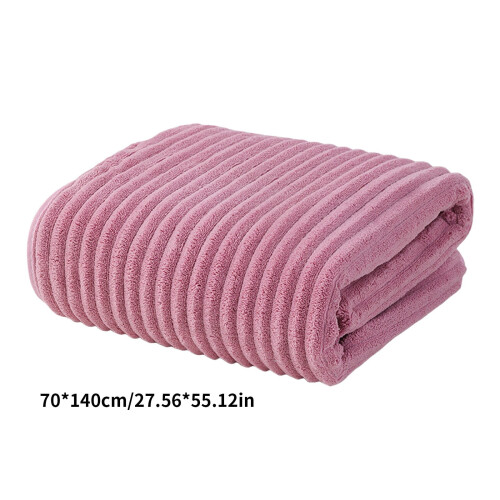 Fluwelen badhanddoek en pluche badmat set (2 stuks) 2