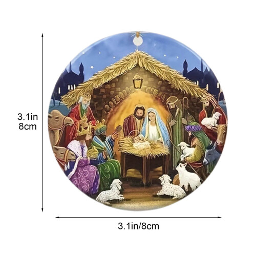 Vintage Weihnachtskrippenfigur aus Holz, Jesus, 1 Stück 2