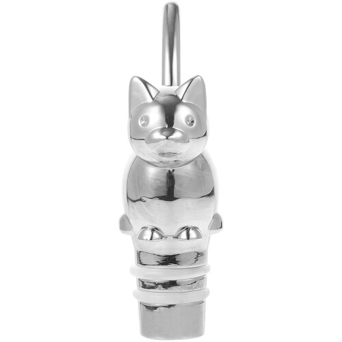 Bouchon de vin en alliage en forme de chat, accessoire de bar, 1 pièce 2