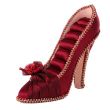 Aus Polyresin-Gewebe und Draht gefertigt, eine tolle Geschenkidee für Geburtstage und Feiertage, Ringhalter im High-Heel-Schuh-Design, eleganter und