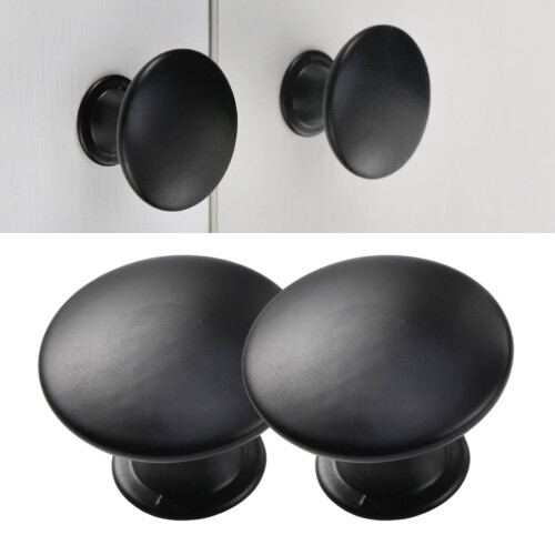 Stainless Steel Drawer Knobs Round 12 pcs 2