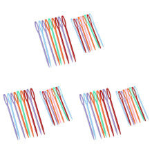 54 stk. plastik håndsyningsgarn stoppenåle til gobelin, 9,3 cm; 7 cm hver, 27 stk.