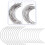 C Type Curved Pins for Knitting and Modelling 50 pcs 1