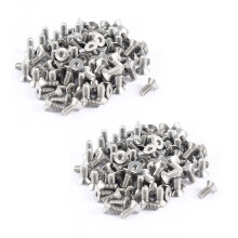 200Pcs 304HC Stainless Steel Hex Countersunk Flat Bolts Screws M2X5mm