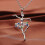 Colar com pingente de bailarina e strass (1 peça) 2
