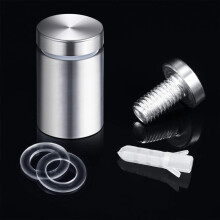 100 Packs Sign Standoff Screws Advertising Screws Stainless Steel Wall Standoff Mounts Glass Acrylic Nail for Glass