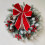 Christmas decoration red white rotating octave box mini tree 3