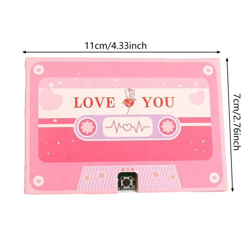 Cassette audio réutilisable 4x3" 60 secondes 2