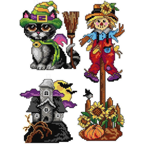 Cross-Stitch Kit on Plastic Canvas 3 Allhallows Eve