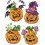 Cross-Stitch Kit on Plastic Canvas Pumpkin Ornaments 4-Pack 1