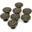 Antique Drawer Pulls Round Vintage Handles Bronzed 8 pcs 1