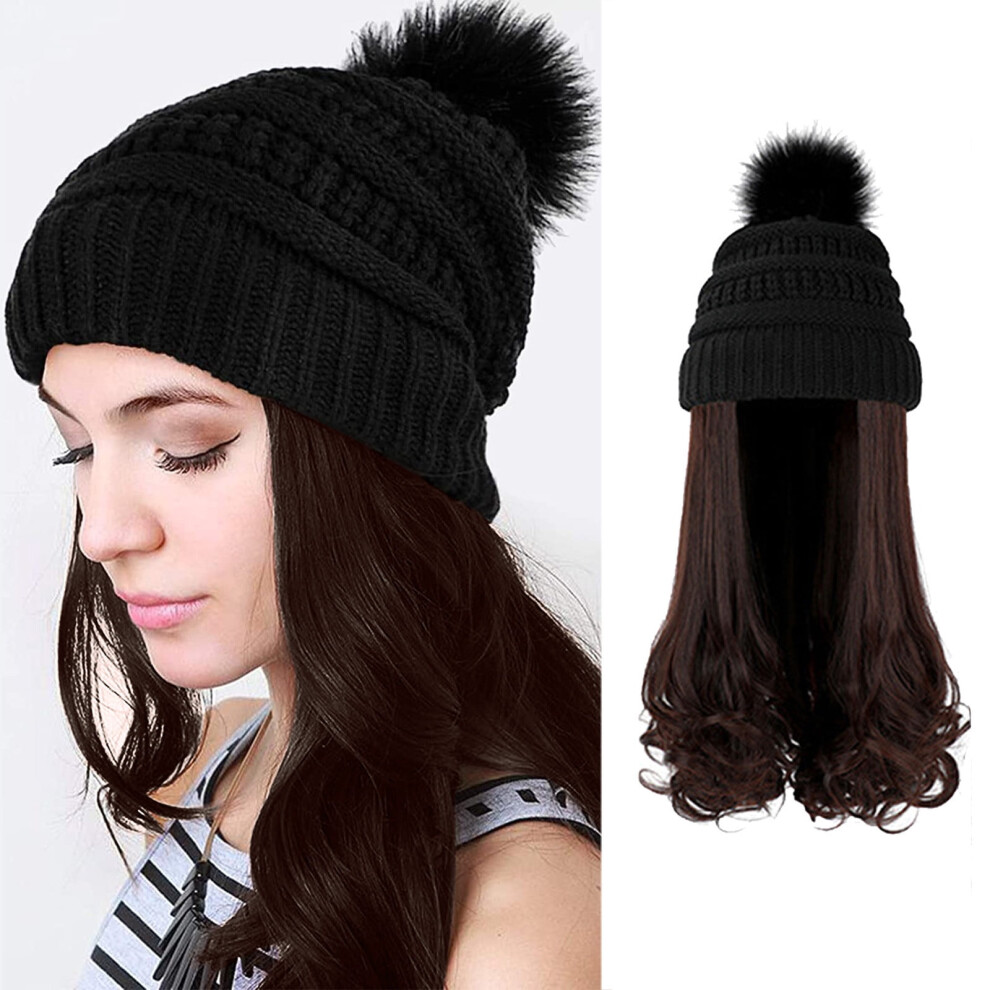 Human Hair Wig for Women Long Curly 1 Piece