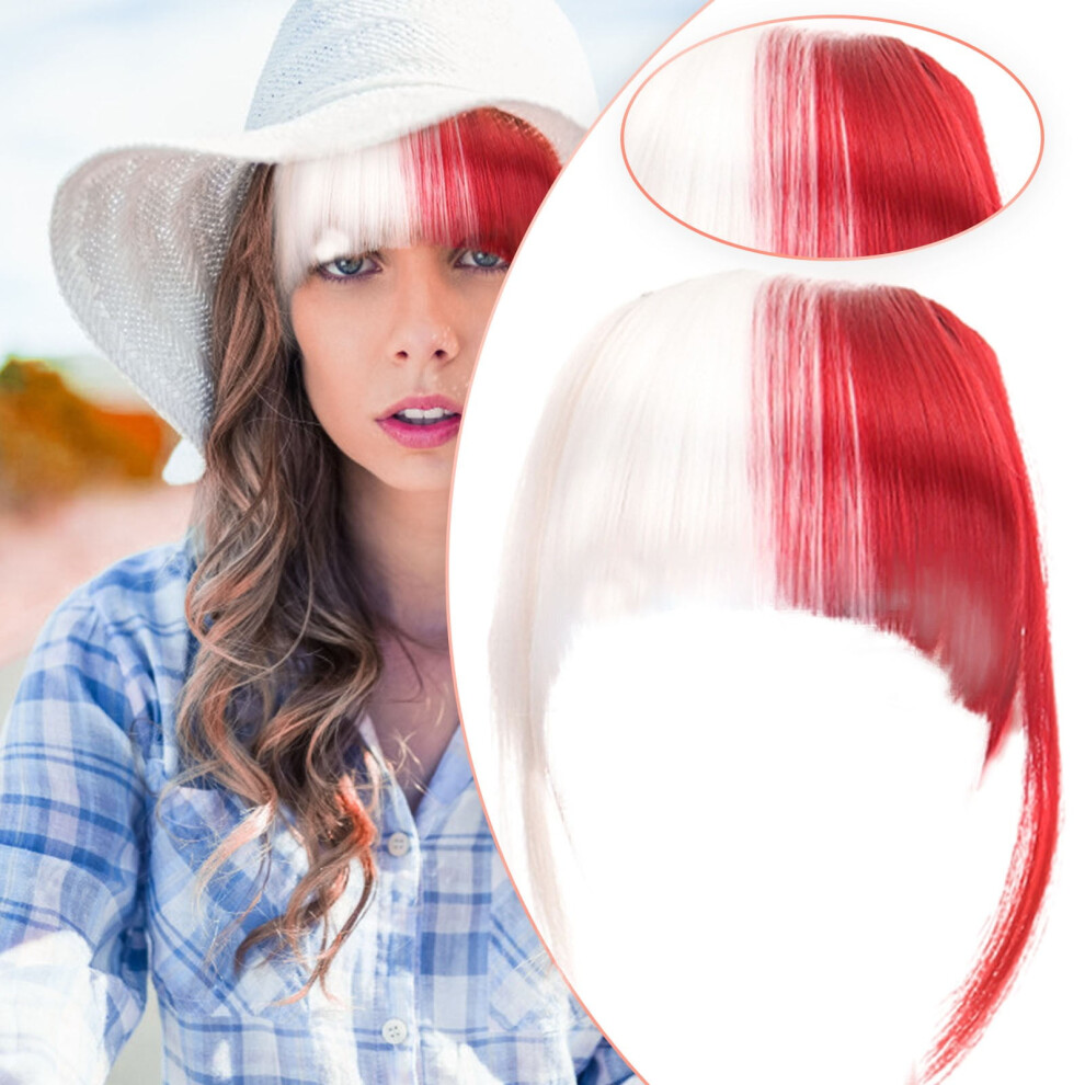 Women's Human Hair Wig with Bangs and Clip-in Fringe