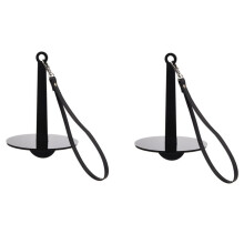 Portable wrist yarn holder for knitting and crochet black