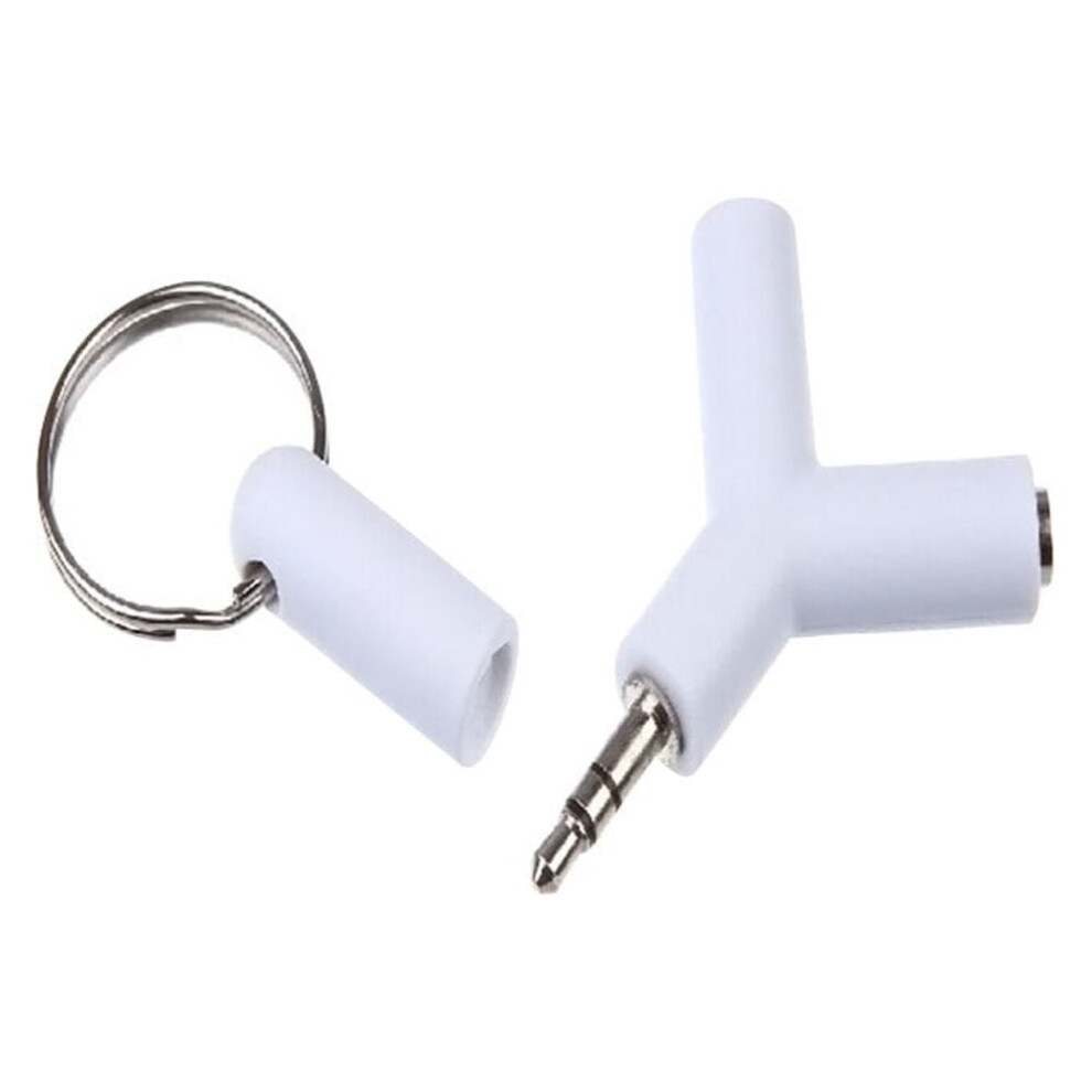 3.5Mm Stereo Audio Splitter Adapter White 9306268671862