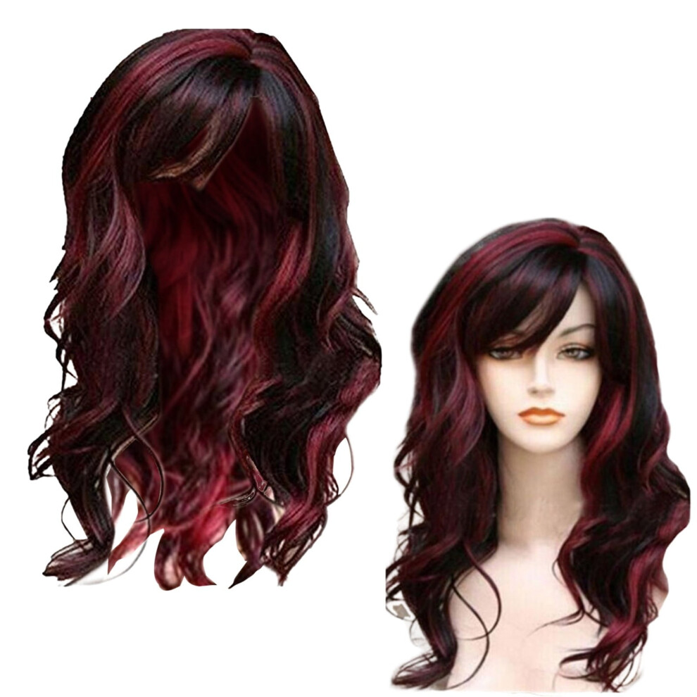 Women's Heat-Resistant Blonde Long Curly Human Hair Wig