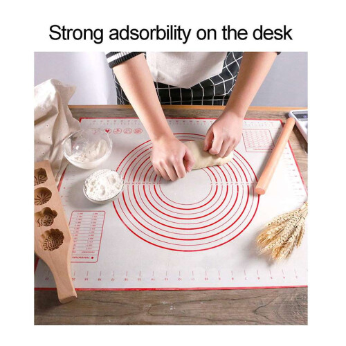Tapis de cuisson en silicone antiadhésif avec graduations 1