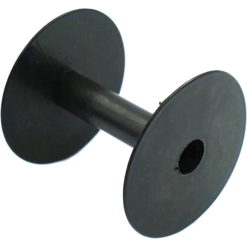 Empty Plastic Wire Spools Bobbins Black 10 PCS