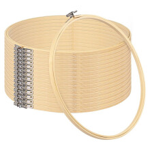 Bamboo Embroidery Hoops Set 15 pcs 12 inch adjustable