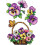 Cross-Stitch Kit on Plastic Canvas with Violas 3 Ornaments 1
