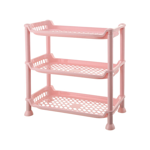 Wall-Mounted 3-Tier Rack for Bathroom Kitchen Metal 1