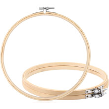 NOGIS embroidery hoops bamboo 8 inch round set of 3
