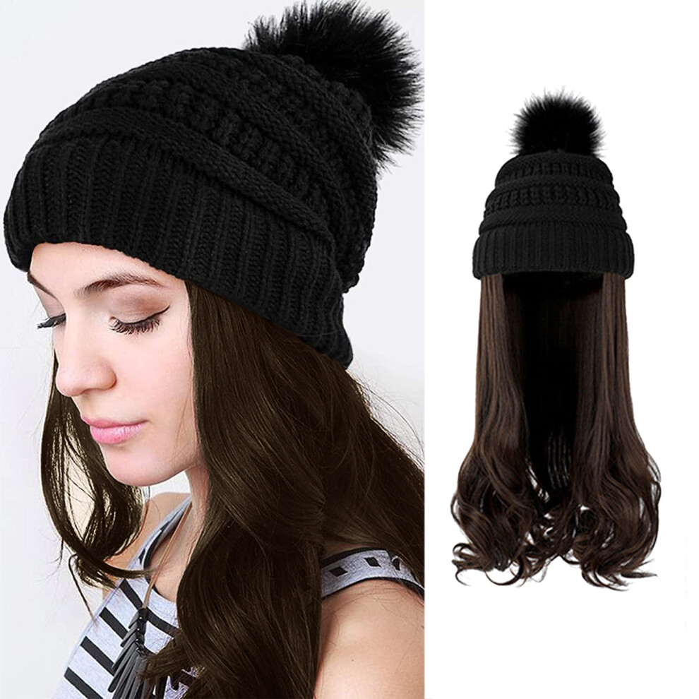 Human Hair Wig for Women Long Curly 1 Piece