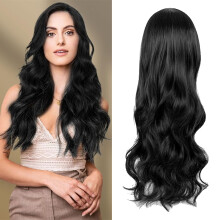 Lange, synthetische Lace-Front-Perücke für Damen, glamouröse, voluminöse Long-Bob-Perücke für Partys und den Alltag