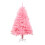 Artificial Christmas Tree Pink 18 inch with Metal Stand 1